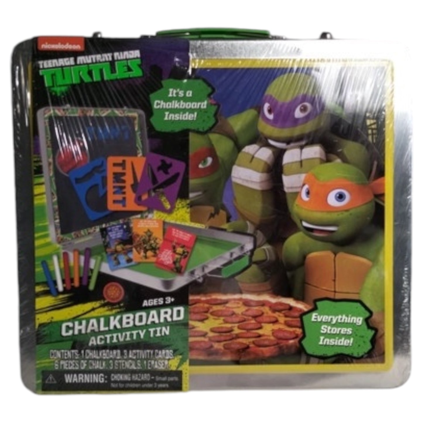 Jogo Chalkboard Activity Tin – Teenage Mutant Ninja Turtles (2016) Tartarugas Ninja