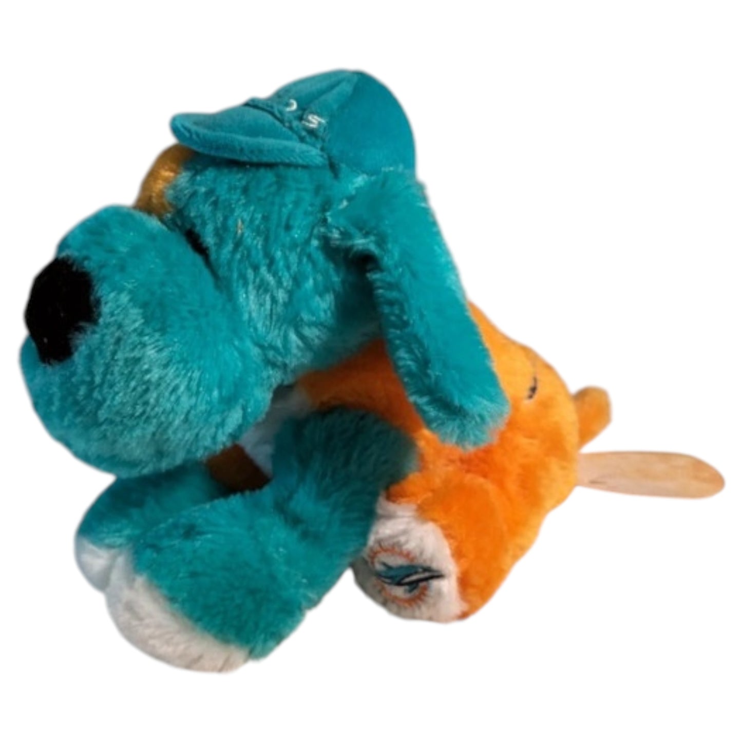 Pelúcia Cachorro Azul e Laranja - Miami Dolphins, NFL - Forever Collectibles