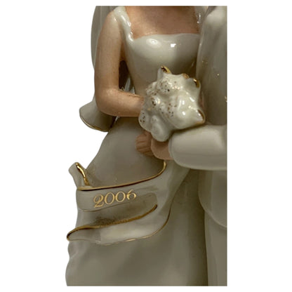 Decoração Casamento Lenox Casal de Noivos 2006 - Ornamento de Natal em Porcelana