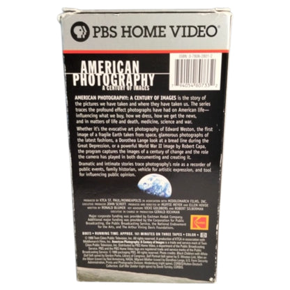 American Photography: A Century of Images - PBS - 3 VHS 1999