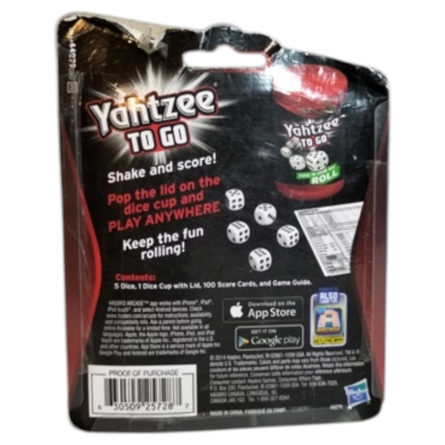 Yahtzee to Go Hasbro – Jogo de Dados Portátil Lacrado na Embalagem Original EUA