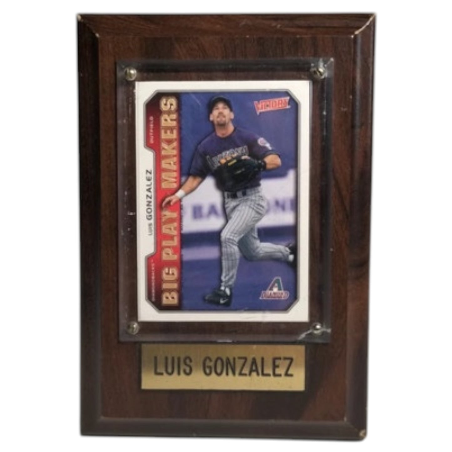 Quadro de Cartão de Baseball - Luis Gonzalez - Arizona Diamondbacks Big Play Makers