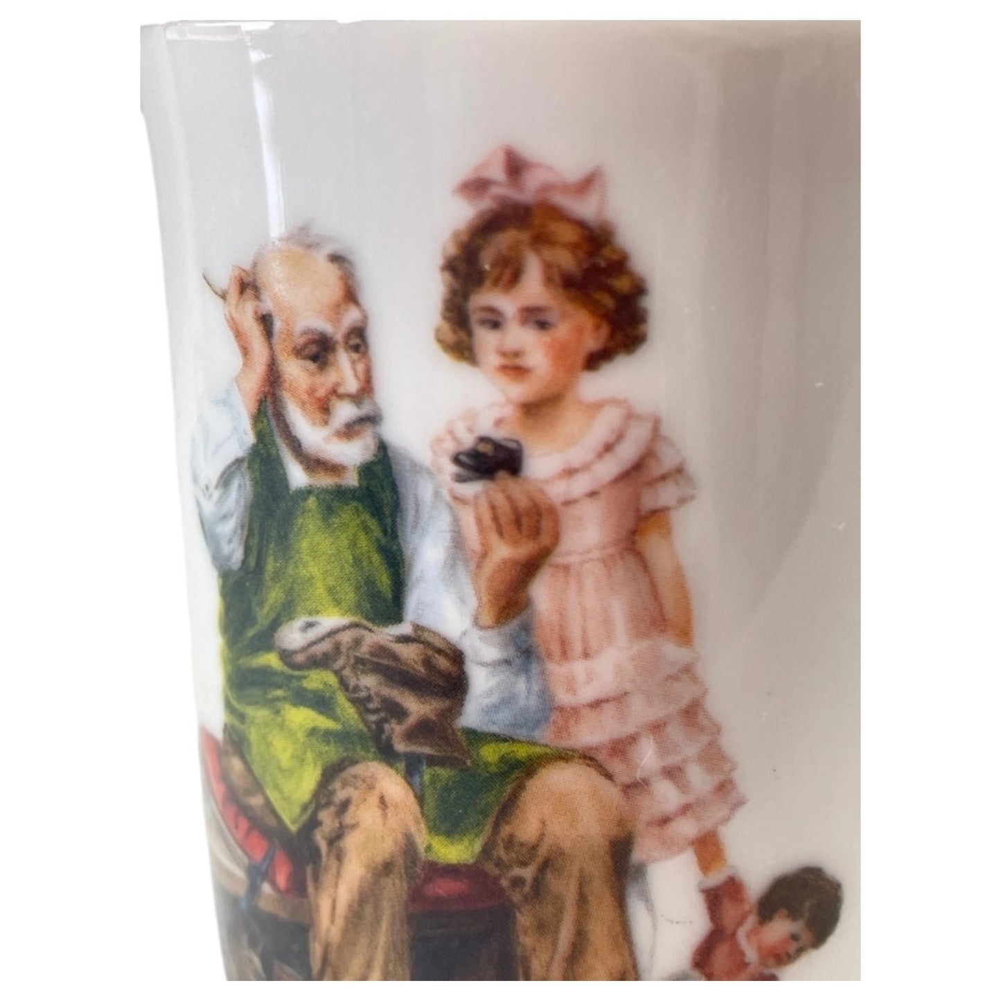 Colección de tazas vintage Norman Rockwell de 1982 - Clásicos de la vida americana