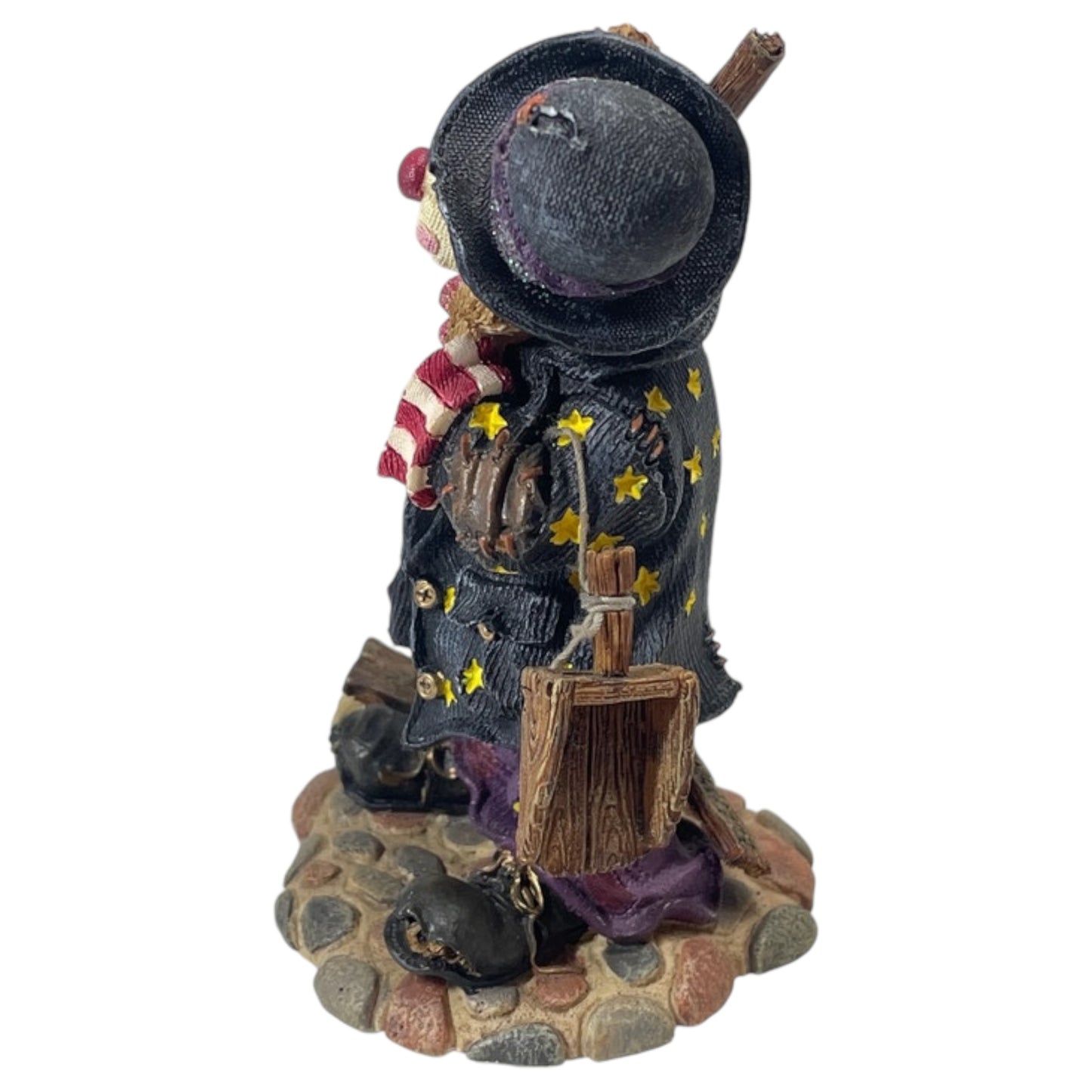 Estatueta Vintage "Emmit Kleansweep" Boyd's Bears Bearstone Collection, 2000