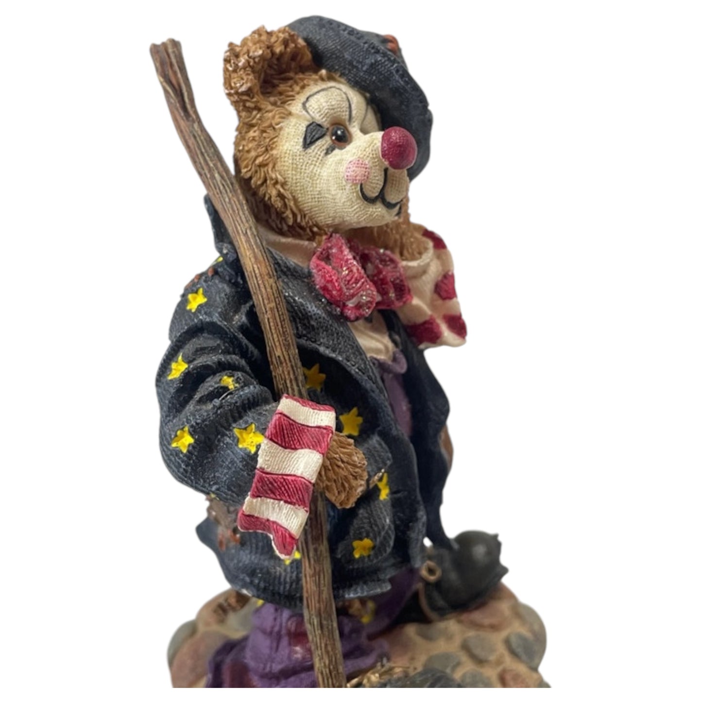 Estatueta Vintage "Emmit Kleansweep" Boyd's Bears Bearstone Collection, 2000