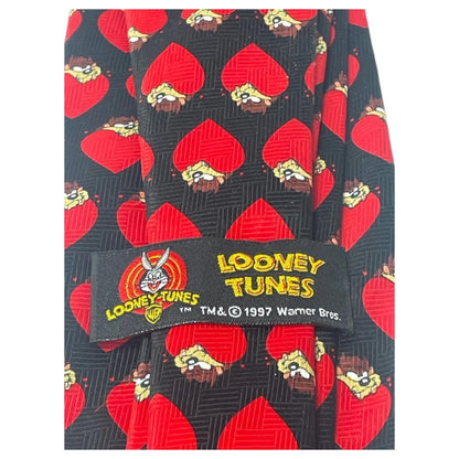 Gravata Vintage Looney Tunes 1997 - 100% Poliéster