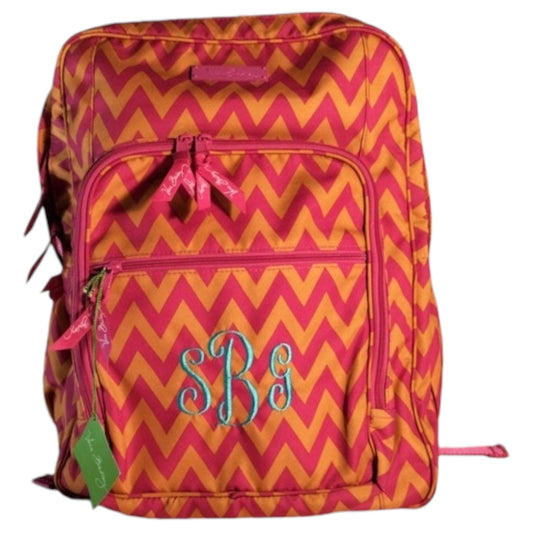 Vera Bradley Mochila Geométrica Laranja e Pink - Nova com Etiqueta