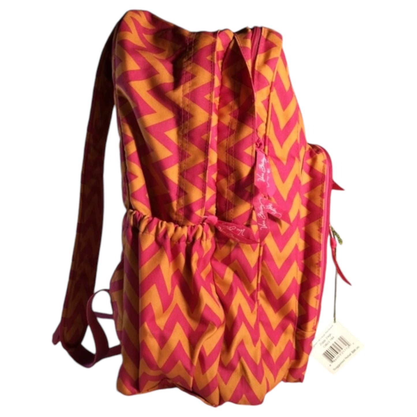 Vera Bradley Mochila Geométrica Laranja e Pink - Nova com Etiqueta