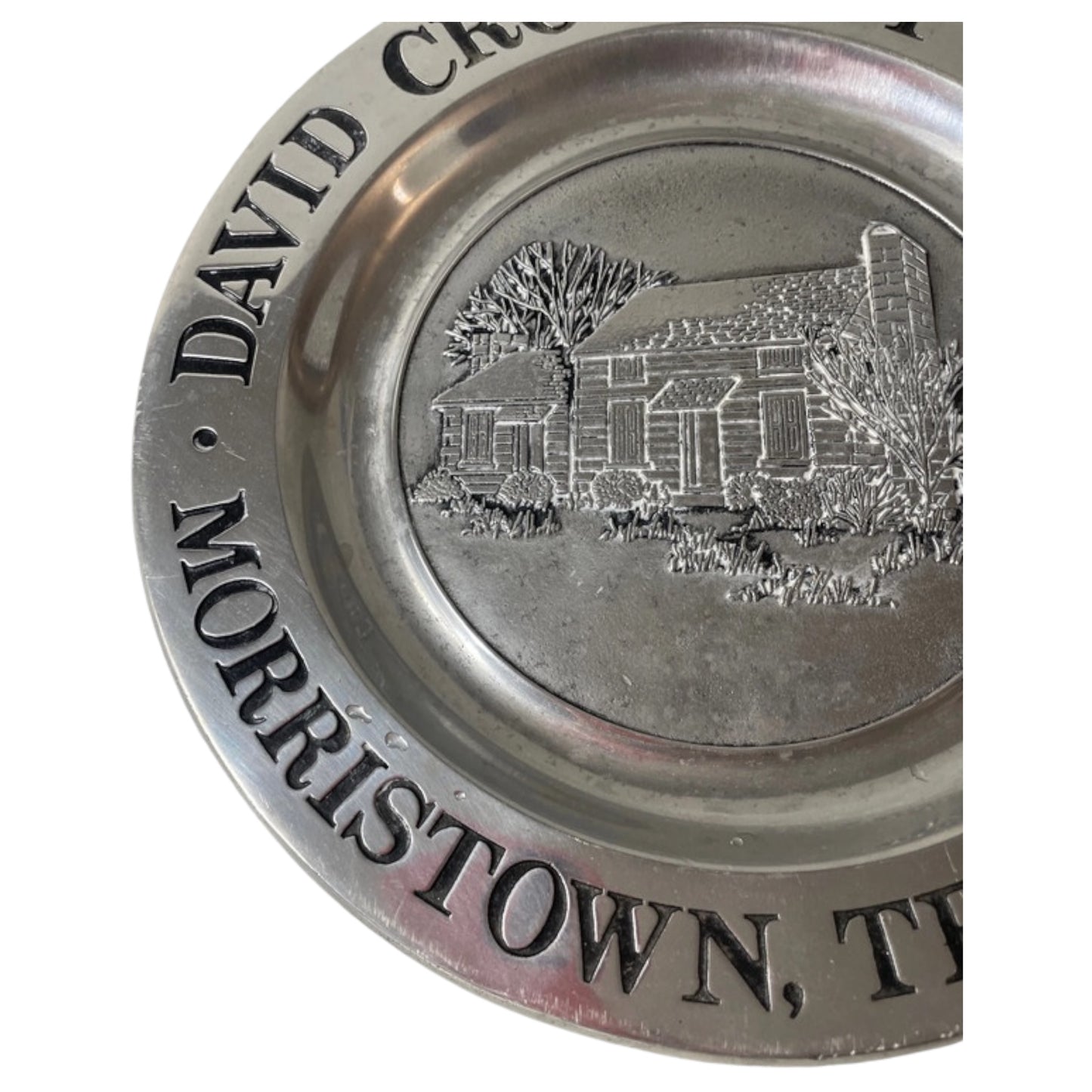 Placa Vintage Comemorativa Milton Columbia David Crockett Tavern - Morristown, Tennessee