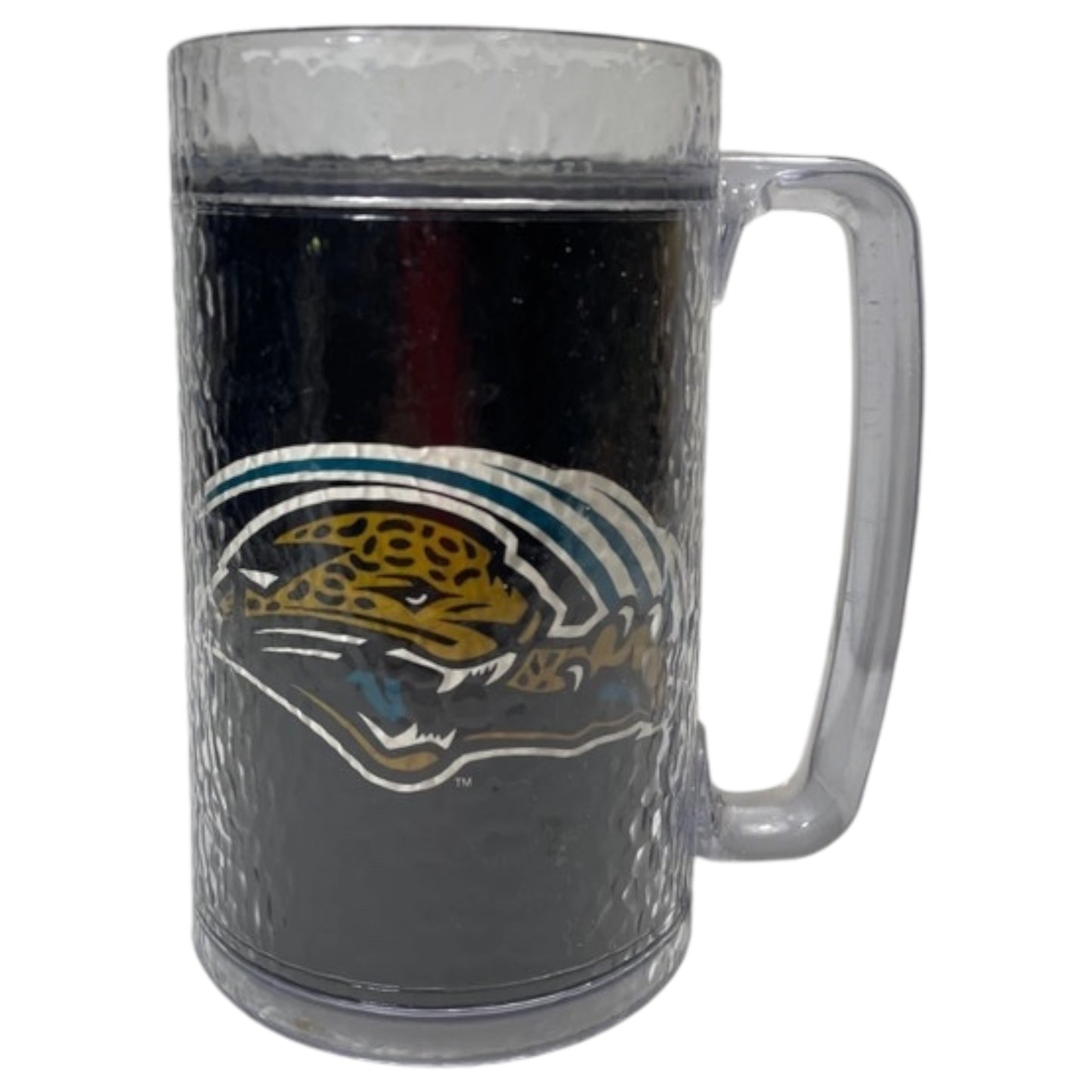 Caneca NFL Jacksonville Jaguars – Acrílico Transparente Vintage Anos 2000