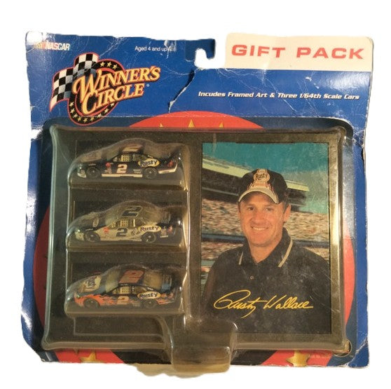 2002 Winner's Circle #2 Rusty Wallace NASCAR Gift Pack – Escala 1/64