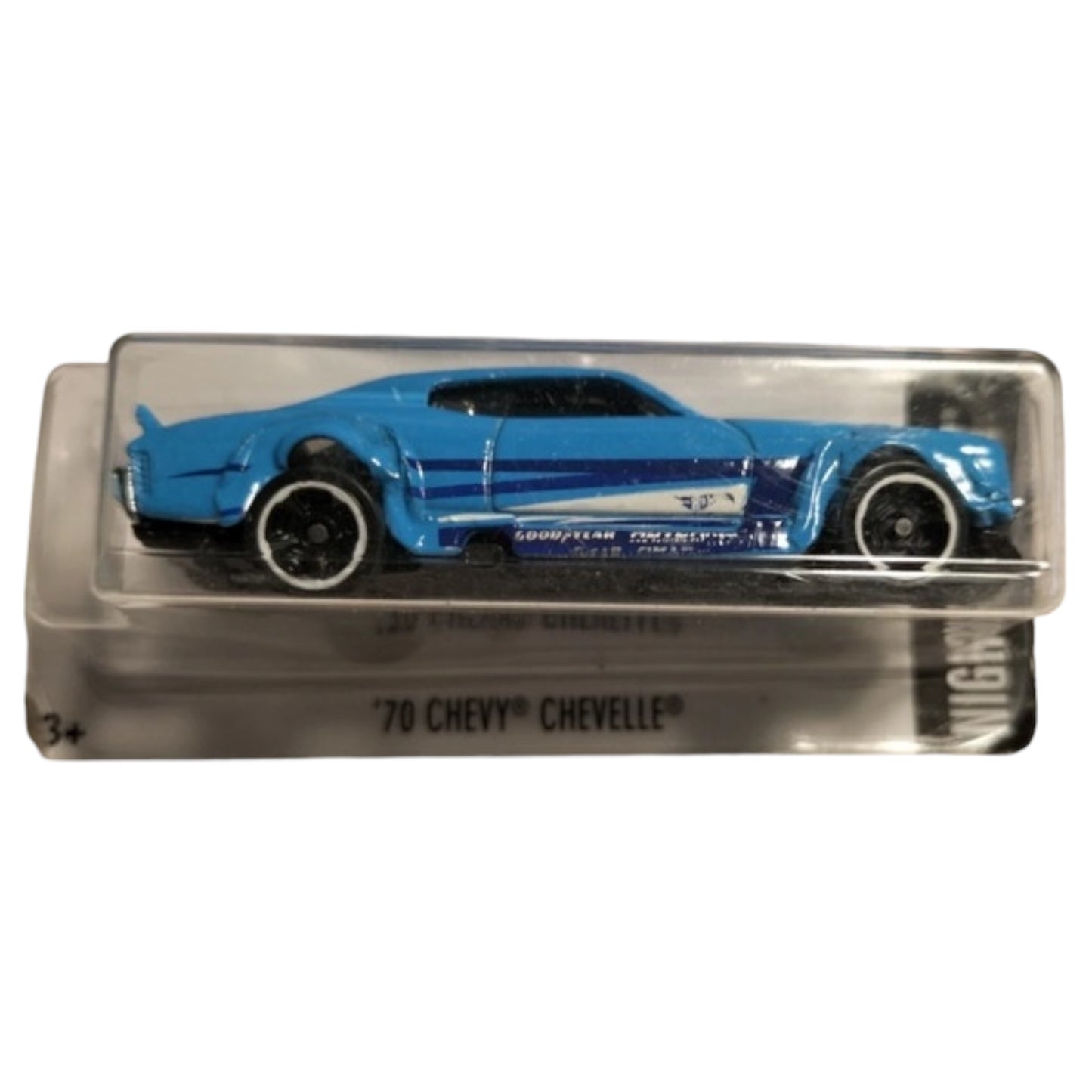 Hotwheels '70 Chevy Chevelle Azul Nightburnerz 2015 l Mattel – Colecionável