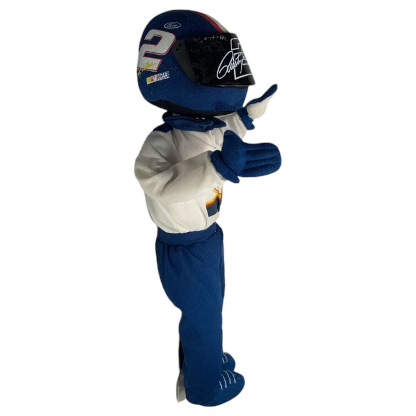 Boneco Pelúcia NASCAR Rusty Wallace #2 – Nanco 1999 Colecionável Raro