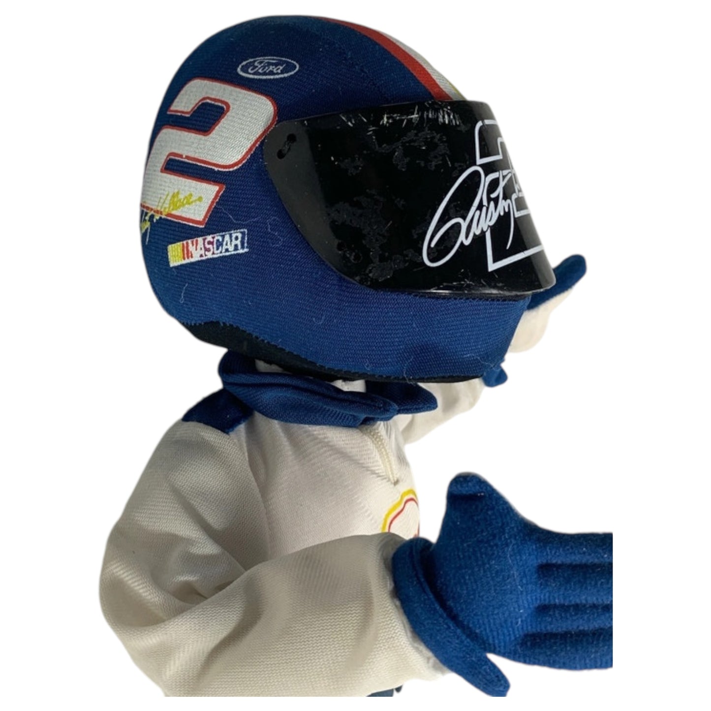 Boneco Pelúcia NASCAR Rusty Wallace #2 – Nanco 1999 Colecionável Raro