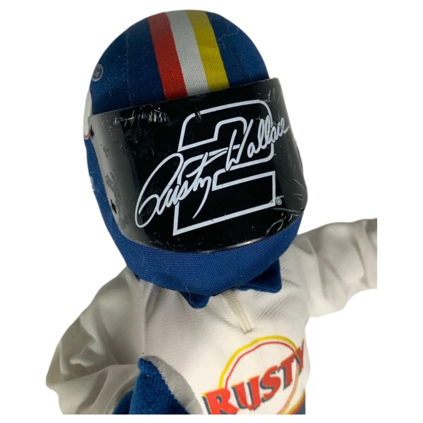 Boneco Pelúcia NASCAR Rusty Wallace #2 – Nanco 1999 Colecionável Raro