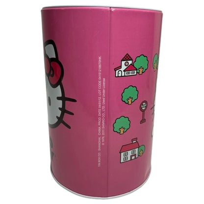 Rara Lata Mealheiro Hello Kitty Sanrio – Cofre Coin Bank Tin Box CO, Rosa