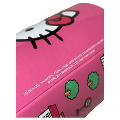 Rara Lata Mealheiro Hello Kitty Sanrio – Cofre Coin Bank Tin Box CO, Rosa