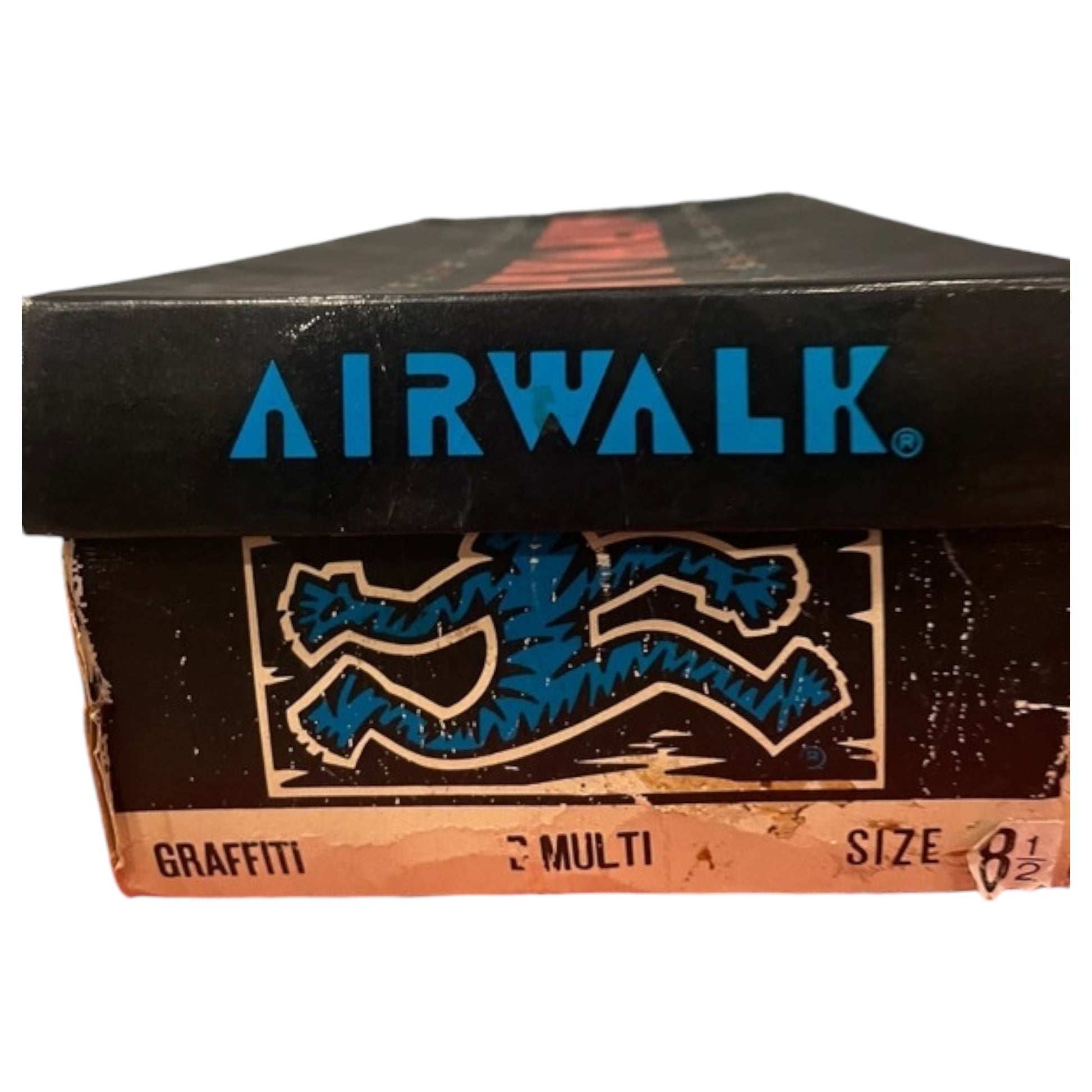 Tênis Air Walk Graffiti Vintage - Cano Alto, Tamanho 42.5 - Madame Surtô Vintage Shop