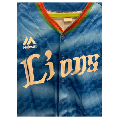 Baseball Jersey do Japão - Majestic Equipa Lions (Seiba Lions 40th Anniversary) - Madame Surtô Vintage Shop