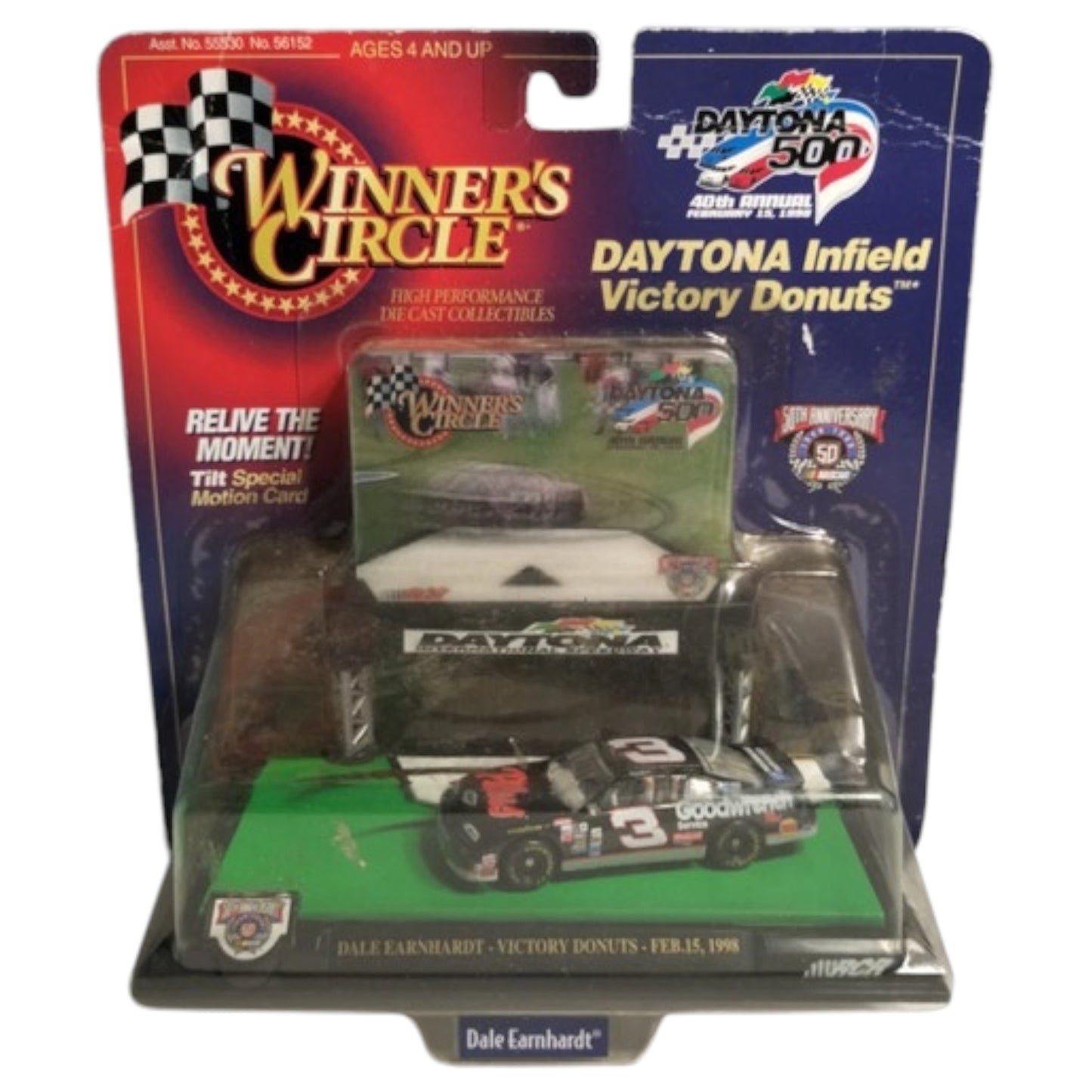 Dale Earnhardt Daytona Infield Victory Donuts 1998 Winner's Circle NASCAR - 50th Anniversary Collectible