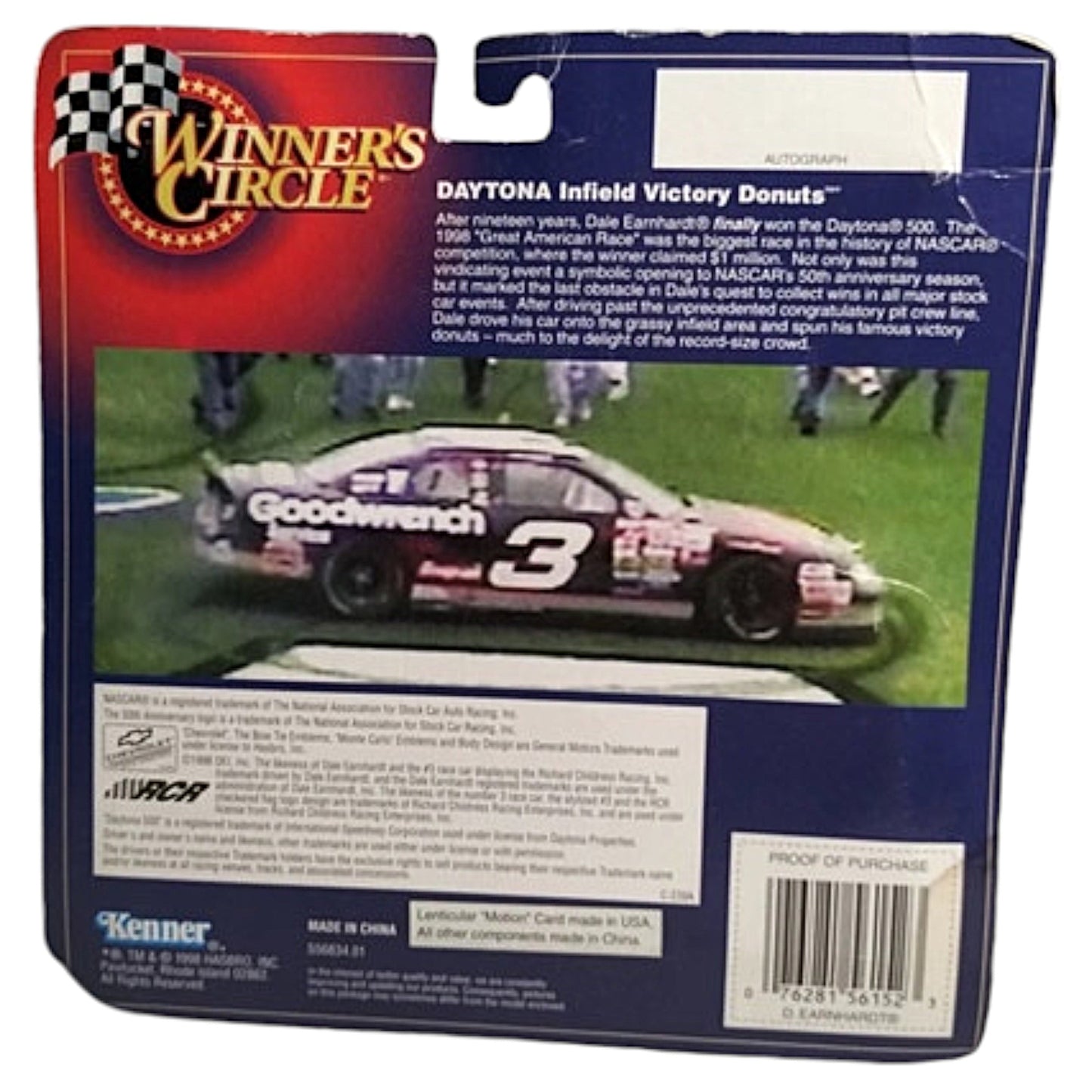 Dale Earnhardt Daytona Infield Victory Donuts 1998 Winner's Circle NASCAR - 50th Anniversary Collectible