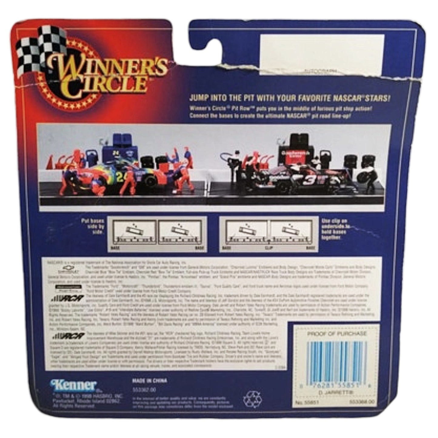 1998 Dale Jarrett Pit Row Series Nascar #88 Winner's Circle – Car & Miniaturas Pit Crew