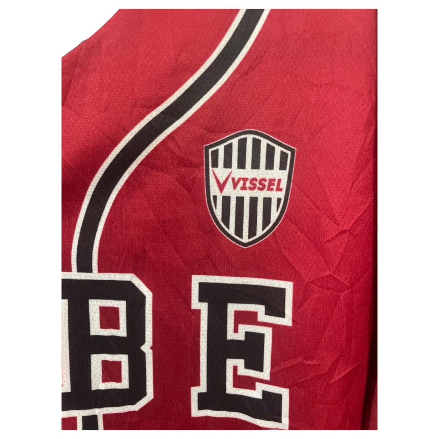 Jersey Japonesa de Baseball KOBE Vissel #12 – Vermelha, Preta e Branca - Madame Surtô Vintage Shop