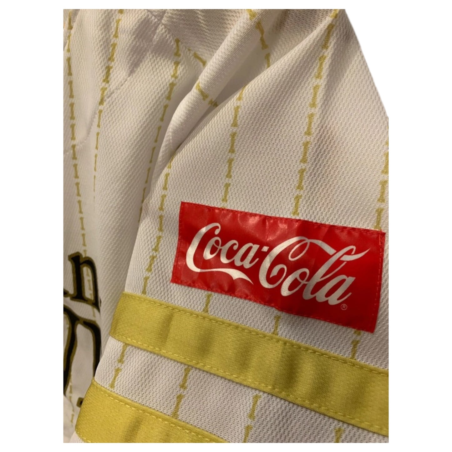 Camisa Jersey Baseball Japonesa SoftBank Hawks 2018 – Branca com Amarelo/Dourado - Madame Surtô Vintage Shop