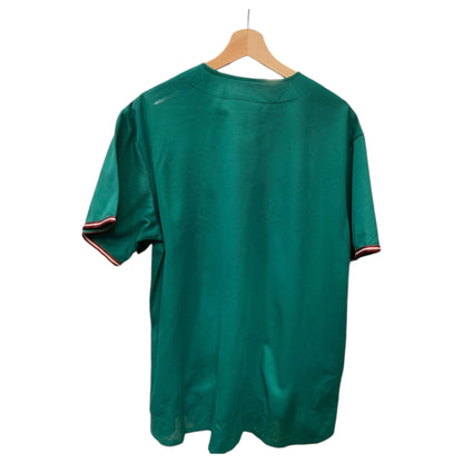 Jerseys de Baseball do Japão Tohoku Rakuten – Verde e Vermelha Camisa Desportiva Beisebol - Madame Surtô Vintage Shop