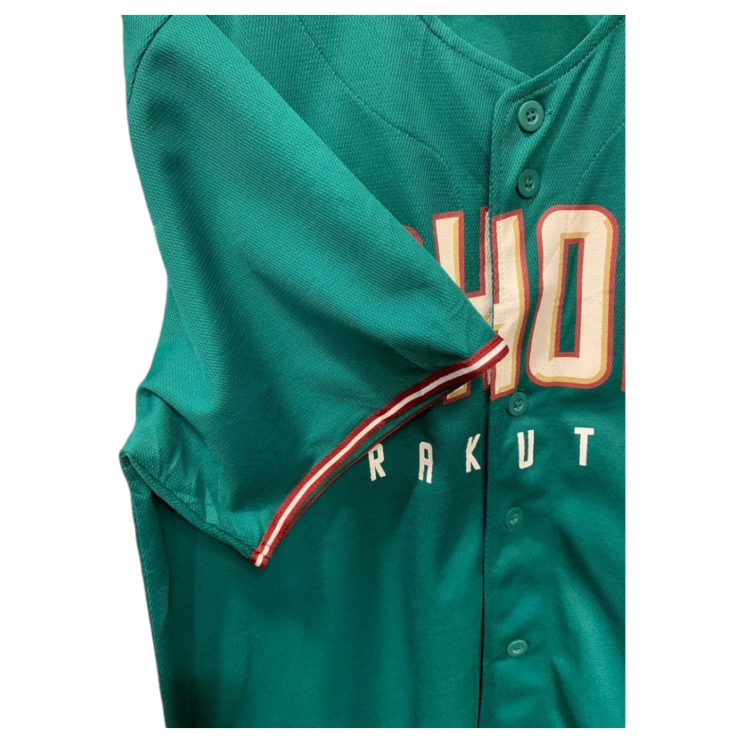 Jerseys de Baseball do Japão Tohoku Rakuten – Verde e Vermelha Camisa Desportiva Beisebol - Madame Surtô Vintage Shop