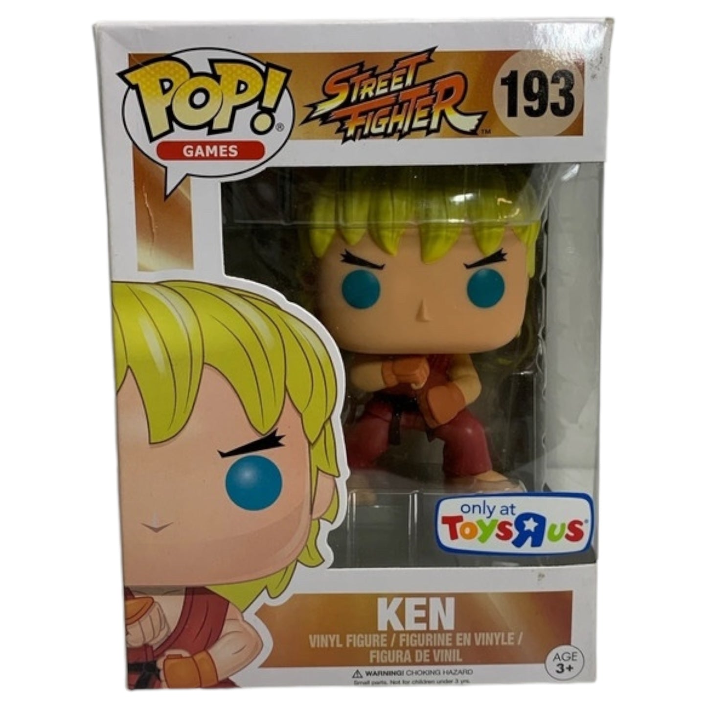 Funko Pop Games Street Fighter KEN Capcom #193 - Exclusivo Toys R Us