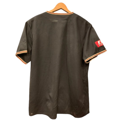 Camisa Baseball Japonesa Rakuten Eagles – Preta com Detalhes Dourados e Vermelhos - Madame Surtô Vintage Shop