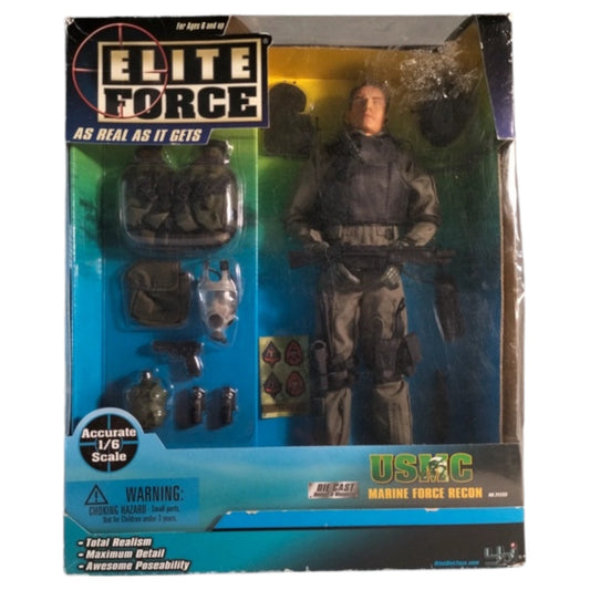 Boneco Vintage 2002 Elite Force USMC Marine Force Recon l BlueBox Toys