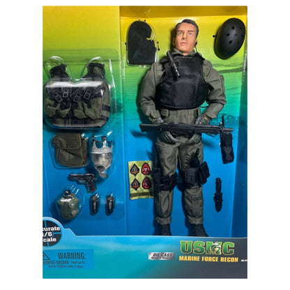 Boneco Vintage 2002 Elite Force USMC Marine Force Recon l BlueBox Toys