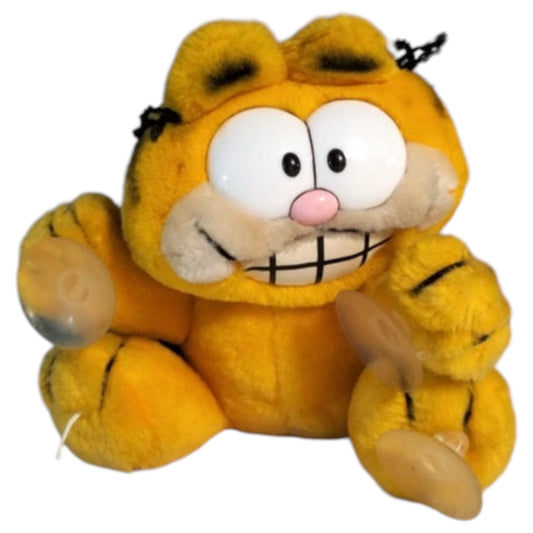 Vintage Garfield Stuck On You Plush 1978 - 1981 – Dakin, Pelúcia de Ventosas, Decoração de Janela