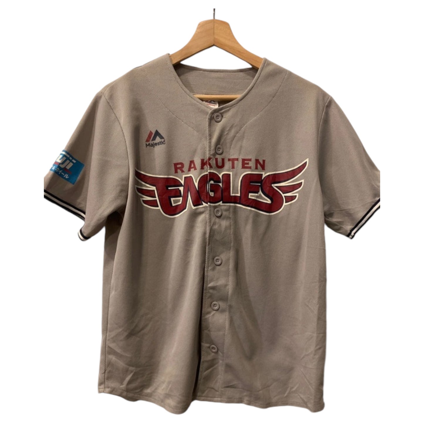 Jerseys Baseball Japonesa Rakuten Eagles Cinza Tamanho M - Beisebol do Japão - Madame Surtô Vintage Shop