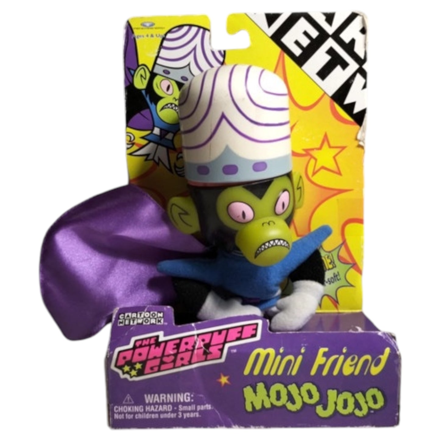 Mojo Jojo Mini Friend The Powerpuff Girls – Plush 1999 Treadmasters Raro Colecionável