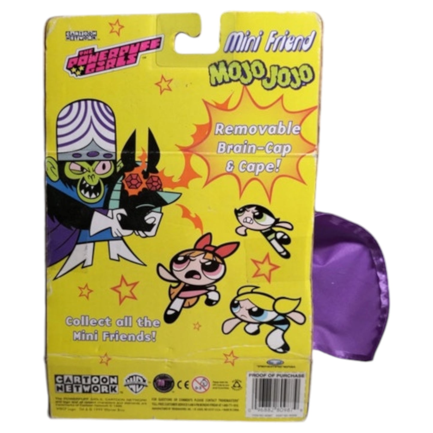 Mojo Jojo Mini Friend The Powerpuff Girls – Plush 1999 Treadmasters Raro Colecionável