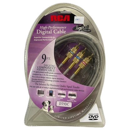 Cabo Coaxial Digital RCA DT9DC 2,74m Banhado a Ouro 24K - Vintage 2002