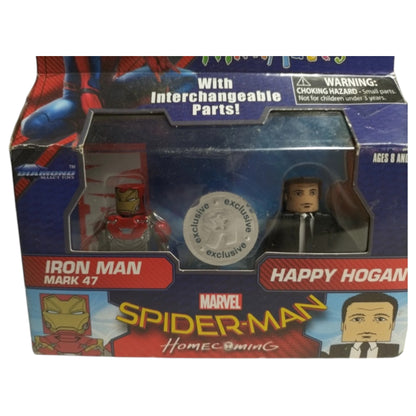 Iron Man e Happy Hogan Minimates – Marvel 2017 Colecionável Lacrado – Embalagem Original