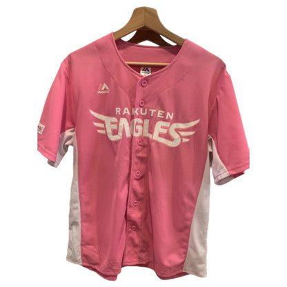 Camisa Jersey Baseball Feminina Rakuten Eagles Rosa 2016 – Majestic Athletic - Madame Surtô Vintage Shop