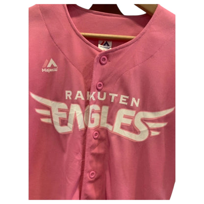 Camisa Jersey Baseball Feminina Rakuten Eagles Rosa 2016 – Majestic Athletic - Madame Surtô Vintage Shop