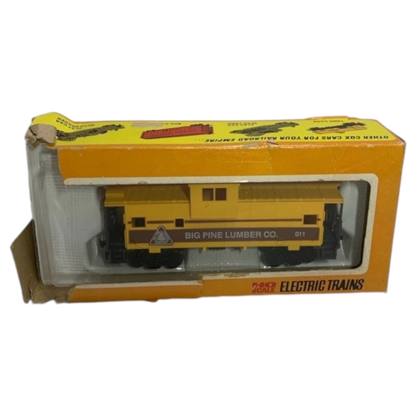 COX HO Scale Big Pine Caboose RTR LNIB (Modelo 6170-9) – Trem Vintage dos Anos 70