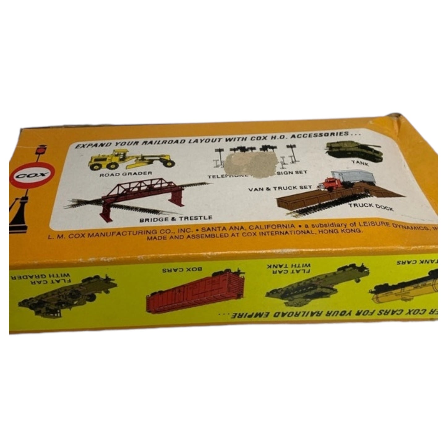 COX HO Scale Big Pine Caboose RTR LNIB (Modelo 6170-9) – Trem Vintage dos Anos 70