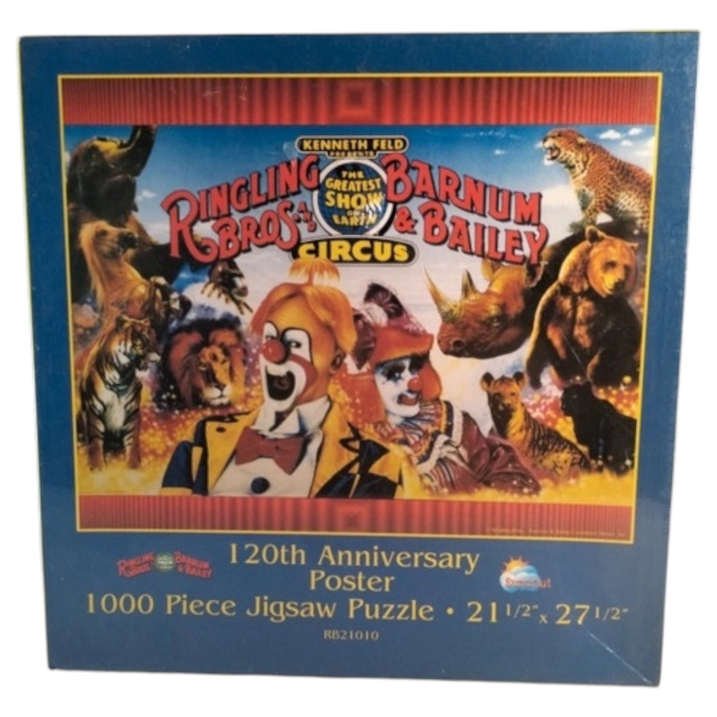 120th Anniversary Poster - The Greatest Show on Earth Circus Puzzle SunsOut - Quebra-cabeça de Circo - Madame Surtô Vintage Shop