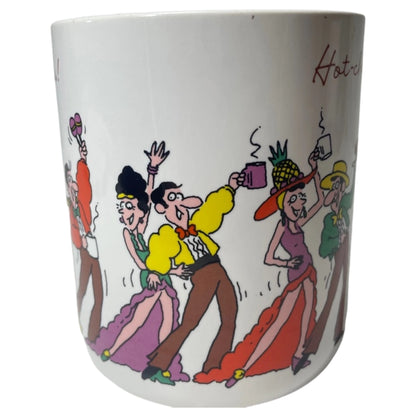 Caneca Vintage Hallmark – Feita no Japão, Dançarinos de Cha-Cha-Cha