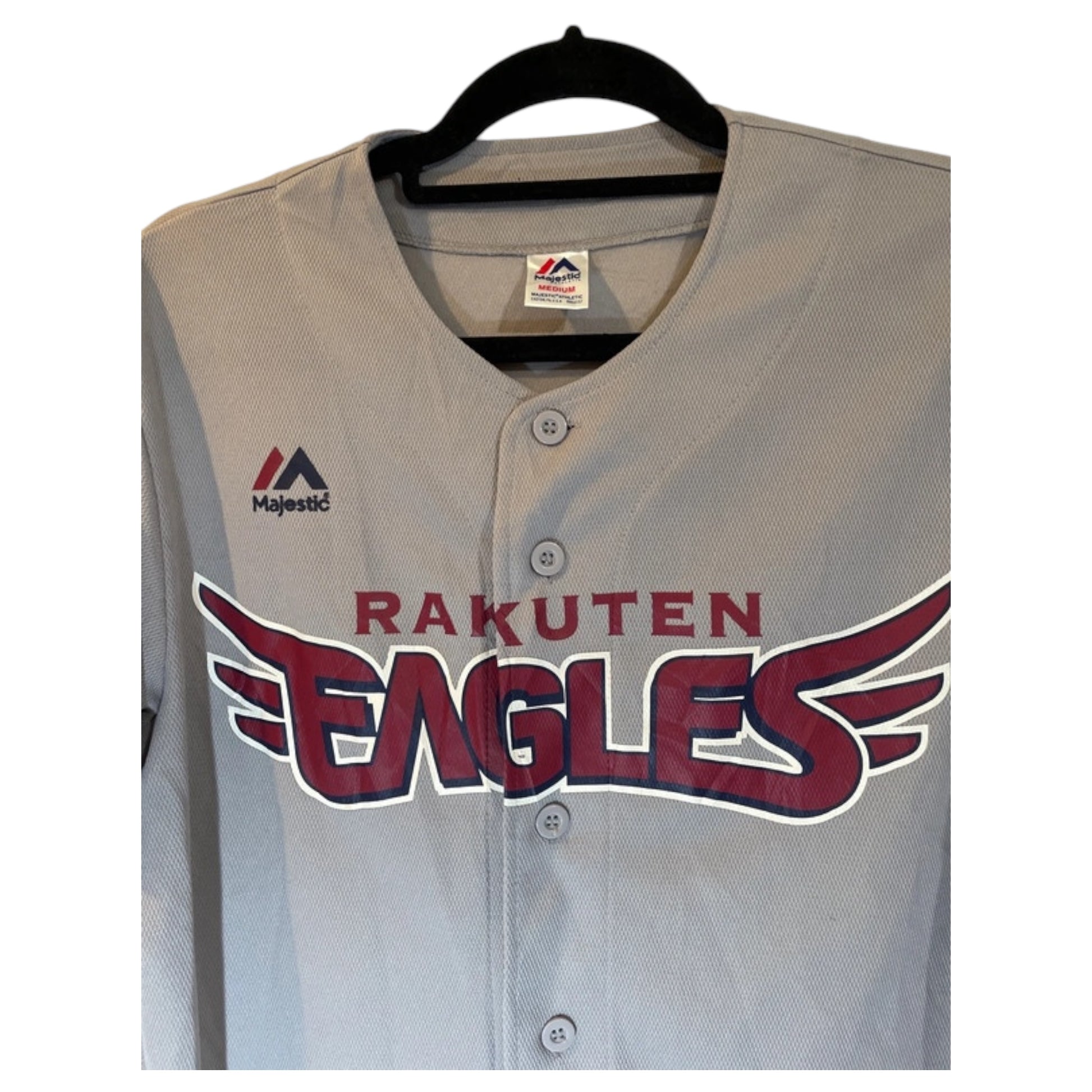 Jerseys Baseball Japonesa Rakuten Eagles Cinza – Diversos Tamanhos - Madame Surtô Vintage Shop