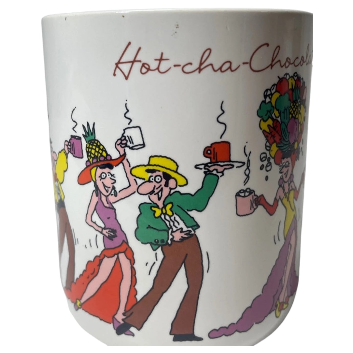 Caneca Vintage Hallmark – Feita no Japão, Dançarinos de Cha-Cha-Cha