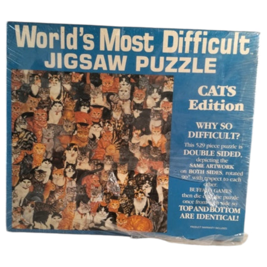 World's Most Difficult Jigsaw Puzzle - Cats Edition | Buffalo Games, Inc. - Madame Surtô Vintage Shop