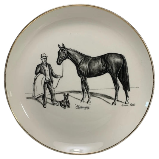 Pratos Decorativos Vintage de Gordon Rettew – Tema Equestre